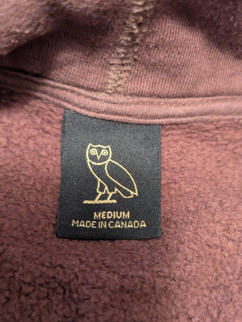 OVO Havana Brown Hoodie Owl Logo (MEDIUM) - Picture 4 of 5